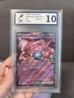Bundle 3 MewTwo Pokemon Card Slabs Bundle RKT Graded 10 English - Image 3