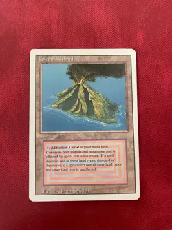 Volcanic Island DUAL LAND Revised Edition Lightly Played Great Condition - Image 1