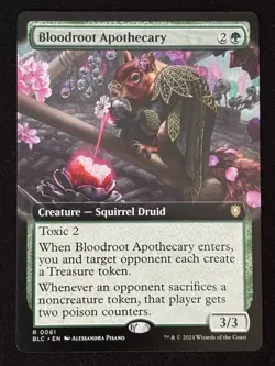 1x MTG Bloodroot Apothecary (Extended Art) - Commander: Bloomburrow (BLC) #61 - Image 3