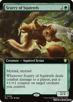 Scurry of Squirrels (Extended Art) [BLC - 66] - NM TCG MTG - Image 1