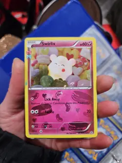 Pokemon Swirlix TCG Generations Radiant Collection Holo RC19/RC32 60 HP - Image 1