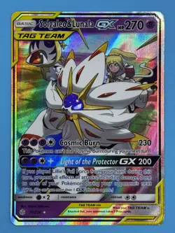 Pokemon Solgaleo & Lunala GX 75/236 Cosmic Eclipse Ultra Rare Holo 270 HP - Image 1