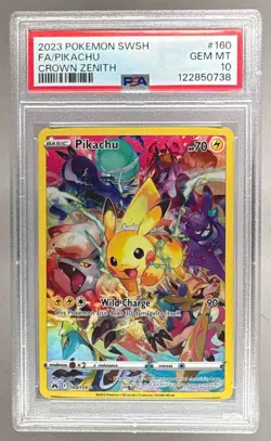 2023 Pokemon Sword & Shield Crown Zenith 160 Pikachu PSA 10 122850738 - Image 1