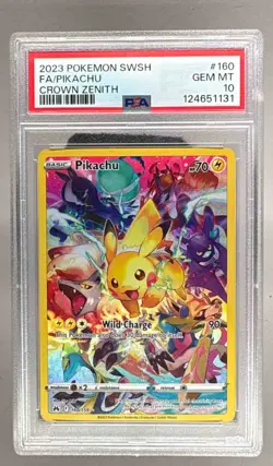 2023 Pokemon Sword & Shield Crown Zenith 160 Pikachu PSA 10 124651131 - Image 1