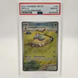 GROTLE - POKEMON-TEF EN (2024) ILLUSTRATION RARE- #164/162 PSA 10 GEM MINT - Image 1