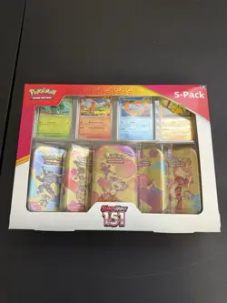 Pokemon TCG 151 Mini Tins 5 Pack Meowth BRAND NEW SEALED - Image 1