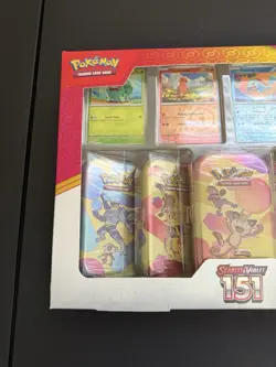 Pokemon TCG 151 Mini Tins 5 Pack Meowth BRAND NEW SEALED - Image 4