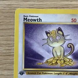 Pokemon TCG Meowth 56/64 Common Jungle 1st Edition Regular 1999 English - Image 2