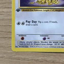 Pokemon TCG Meowth 56/64 Common Jungle 1st Edition Regular 1999 English - Image 5