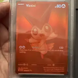 Pokemon Victini Sv: White Flare Black White Rare Holo 172/086 English PSA 9 - Image 2