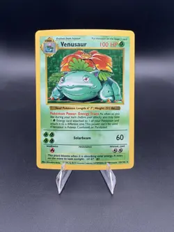1999 Pokemon Venusaur 015/102 Base Set (Shadowless) Holo [NM] NEVER PLAYED - Image 1