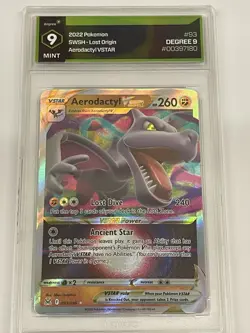 Aerodactyl VSTAR 093/196 SWSH Lost Origin - Pokemon TCG NM GRADE 9 Mint - Image 1