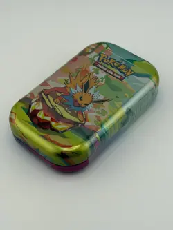 Pokemon TCG Prismatic Evolutions Flareon Mini Tin Sealed - Image 1