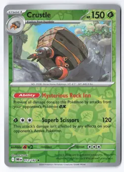 Pokemon TCG Crustle 012/182 Reverse Holo Destined Rivals Playset NM - Image 1