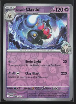 Pokemon TCG Destined Rivals - 084/182 Steven's Claydol - Reverse Holo NM - Image 1