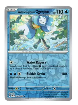 Wellspring Mask Ogerpon 067/182 Uncommon Destined Rivals Pokemon Reverse Holo NM - Image 1
