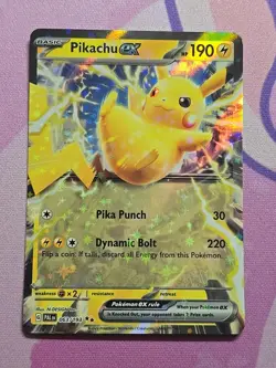 Pikachu Ex #63/193 - NM - Pokemon TCG: Paldea Evolved (2023) - Image 1