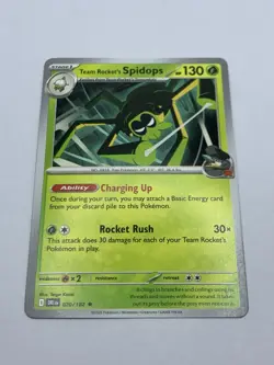 Team Rocket's Spidops 020/182 - Destined Rivals - Non-Holo Rare Deck Exclusive - Image 2