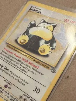Pokemon TCG Jungle Snorlax Rare 27/64 (DMG) - Image 2