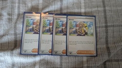 Pokemon TCG 4X Playset Arven 166/198 SV01 Scarlet & Violet Base Set Uncommon VLP - Image 1