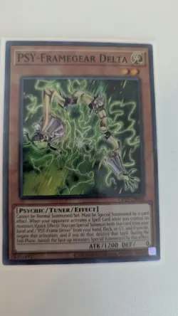 Yugioh PSY-Framegear Delta - OP25-EN005 - Super Rare - Unlimited Edition - VLP - Image 1