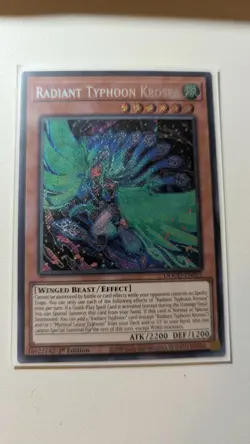 Yugioh Radiant Typhoon Krosea - Doom of Dimensions Europrint NM Secret Rare - Image 1