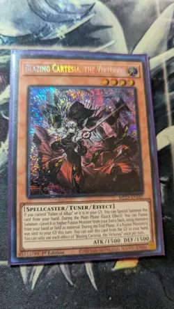 Yugioh Blazing Cartesia, The Virtuous MP23-EN162 1st Prismatic Secret Rare NM - Image 1