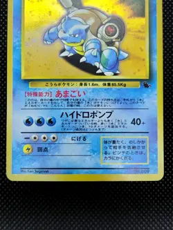 Blastoise No.009 Intro Squirtle Deck Vintage Old Back Japanese Pokemon Card 1999 - Image 3