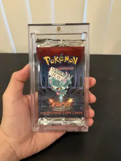 Pokemon Neo Revelation Booster Pack Misdreavus Pack Art org 7/11 price tag!!! - Image 1