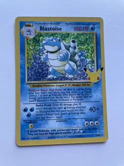 NM - Pokemon Celebrations Blastoise Holo Card 2/102 - Image 2