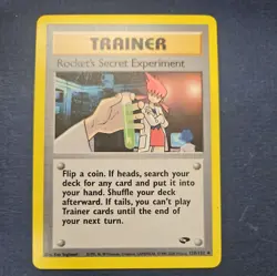 Rocket's Secret Experiment 120/132 Gym Challenge TRAINER Pokemon Card - Image 1