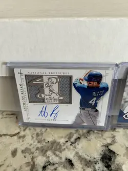 Anthony Rizzo 2014 National Treasures Players Choice Relic Auto /99 Cubs Extra - Image 2