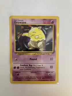 DROWZEE🏆49/102 Base Set 1999 (Genuine) Pokemon Card L/P - Image 1