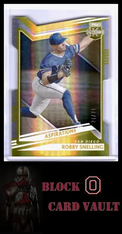 2022 Panini Elite Extra Edition #39 Robby Snelling Aspirations Die Cut Gold #/24 - Image 1