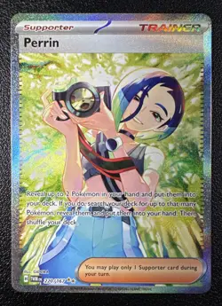 Pokemon Perrin Special Illustration Rare SIR Full Art Holo 220/167 Twilight - Image 1