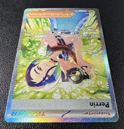 Pokemon Perrin Special Illustration Rare SIR Full Art Holo 220/167 Twilight - Image 3