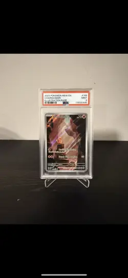 2023 Pokemon MEW 151 EN 168/165 Charmander Illustration Rare IR PSA 9 - Image 1