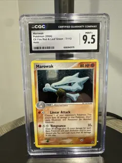 2004 Pokemon Ex Red Fire & Leaf Green Marowak Holo #7 CGC 9.5 - Image 1