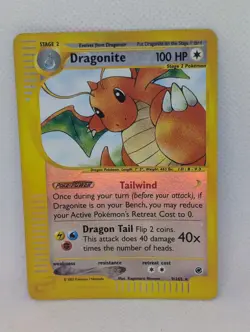 Dragonite 009/165 Expedition Base Set Reverse Holo Rare Pokemon TCG Nintendo LP - Image 1