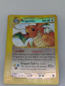 Dragonite 009/165 Expedition Base Set Reverse Holo Rare Pokemon TCG Nintendo LP - Image 3