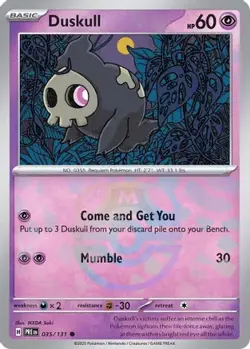 Duskull (Master Ball Pattern) - 035/131 - SV: Prismatic Evolutions - NM/M - PRE - Image 3