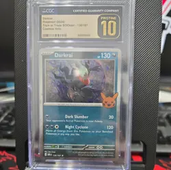 2024 POKEMON TRICK OR TRADE #136 DARKRAI CGC PRISTINE 10 - Image 1