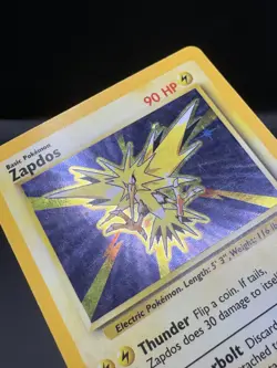 Vintage Pokemon Zapdos 16/102 – Base Set – LP/MP – Holo - Image 5
