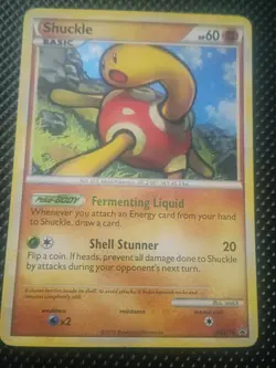 Pokemon Shuckle HGSS15 Black Star Promo Holo LP - Image 4