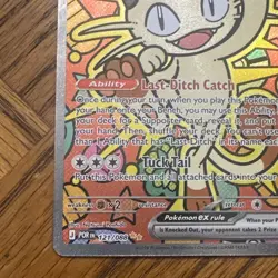Pokemon Meowth EX Full Art Holo Card 121/088 POR Set 170 HP Pokemon TCG - Image 5