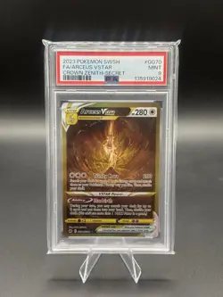 Pokemon 2023 Arceus VSTAR GG70/GG70 Full Art SR Crown Zenith PSA 9 - Image 1