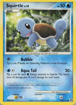 Squirtle 112/132 Common Secret Wonders Pokemon Lightly Played - Image 1