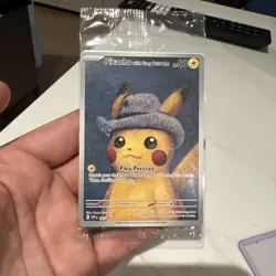 Pokemon x Van Gogh: Pikachu with Grey Felt Hat SVP 085 Promo Card - Sealed - Image 1