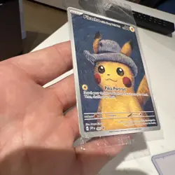 Pokemon x Van Gogh: Pikachu with Grey Felt Hat SVP 085 Promo Card - Sealed - Image 3