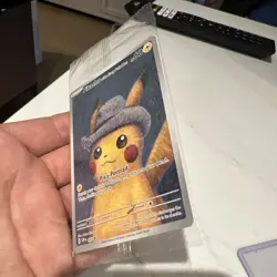 Pokemon x Van Gogh: Pikachu with Grey Felt Hat SVP 085 Promo Card - Sealed - Image 4